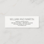 Manuscript Monogram / bedrijf Mini Visitekaartje (Achterkant)