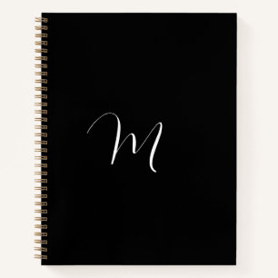 Manuscript Monogram zwart Notitieboek