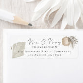 Manuscript Mr. en Mrs. Pampas Grass Naam Adres Etiket (Insitu)