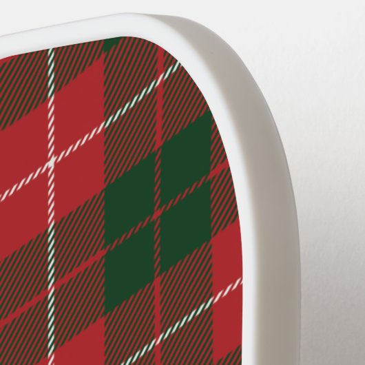 Manuscript Name Monogram Pset Tartan Rustic Pickleball Paddle (Links Detail)