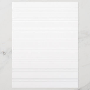 Manuscript Paper Music Staffs Composer Songwriter Briefhoofd