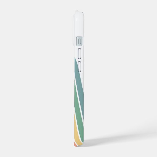 Manuscript Rainbow-kleuren rebootbundel retrijn iPhone 15 Hoesje (Linkerkant)