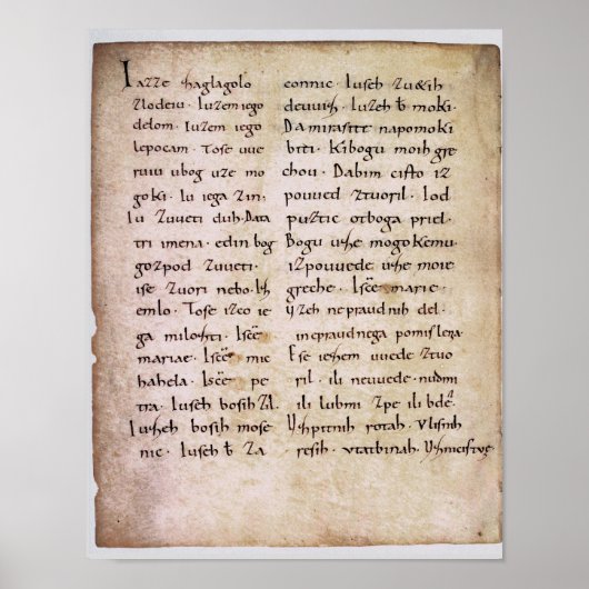 Manuscript-replicaatafdrukken maken poster (Voorkant)