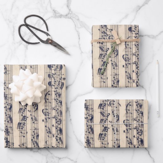  Manuscript Sheet Music Wrapping Paper (Voorkant)