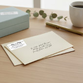 Manuscript Typografie personaliseerde de heer Mrs Etiket