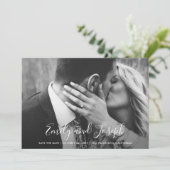 Manuscript van het verlies | De datum opslaan met  Save The Date (Staand voorkant)
