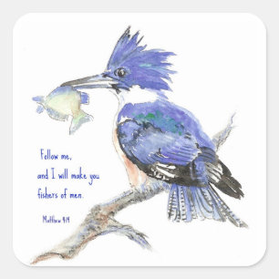 Manuscript, Vissers van Mannen, Inspirerend, Matth Vierkante Sticker