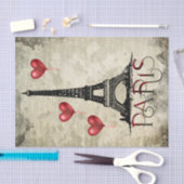 Manuscript voor Eiffel Tower en Red Heart-ballonne Tissuepapier (Craft)
