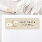 Manuscript voor maan en sterren Moderne Minimale G Etiket (Insitu)