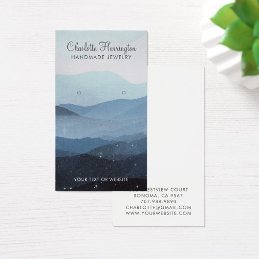 Manuscript waarbij Blue Mountains Jewelry Display Visitekaartje (Bureau)