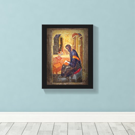 Manuscriptie voor zwart studeren canvas afdruk (Insitu (Houten vloer))