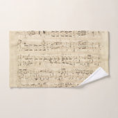 Manuscrit de la Chopin de musique de la feuille d' (Serviette à main)
