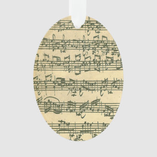 Manuscrit de musique de violon de Bach Chaconne