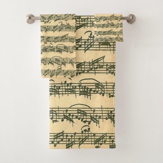 Manuscrit de musique originale de Bach Chaconne (En situation)