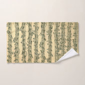 Manuscrit de musique originale de Bach Chaconne (Serviette à main)