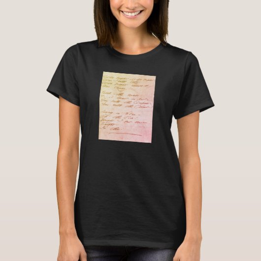 Manuscrit de T-shirt "nuits sauvages, nuits sauvag (Devant)