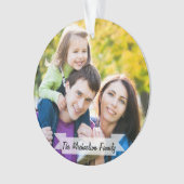 Manuscrit de vacances de Noël de photo de la (devant)