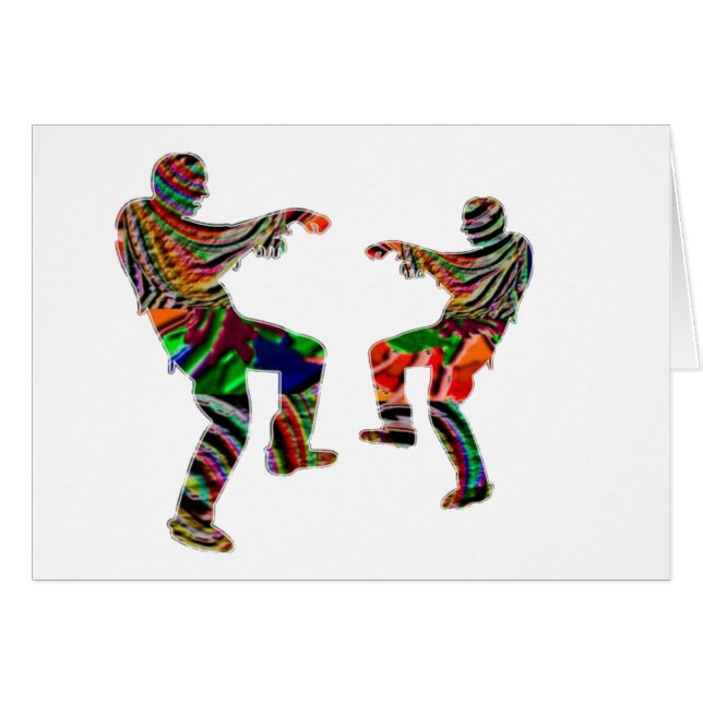 MANUSCRIT imprimé par HappyHolidays de danse de (Devant horizontal)
