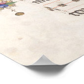 Manuscrit lumineux de musique médiévale | Poster (Coin)