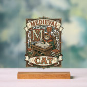 Manuscrit médiéval de chat médiéval vintage (Neutre)