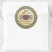 Manuscrit médiéval Goth Mariage Étiquette (Sac)
