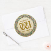 Manuscrit médiéval Goth Mariage Étiquette (Enveloppe)
