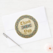 Manuscrit médiéval Goth Merci Étiquette (Enveloppe)