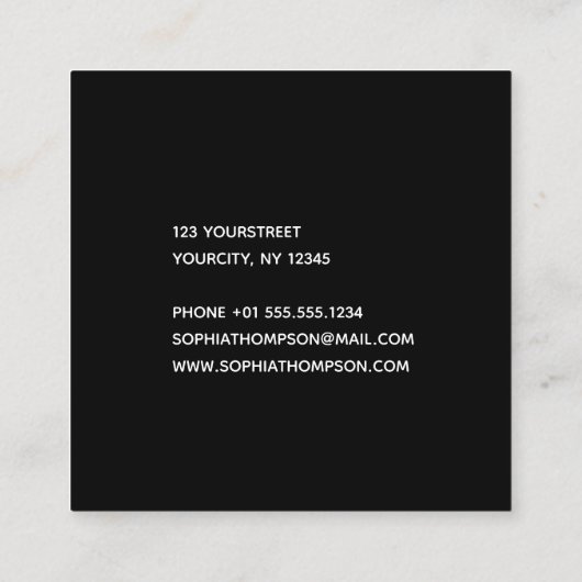 Manuscrit olographe moderne de bonjour - carte de (Dos)