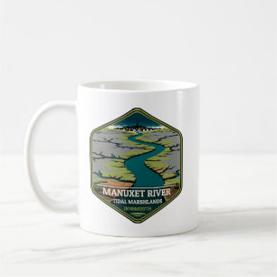 Manuxet-rivier getijdenmoerassen Innsmouth Vintage Koffiemok