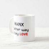 manx amour café tasse (Devant gauche)