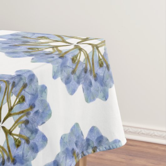 Manx Flora - blauwe hydrangea Tafelkleed (Voorbeeld)