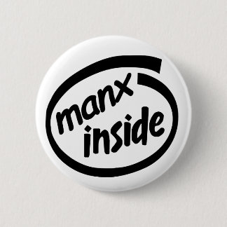 Manx Inside badge Ronde Button 5,7 Cm