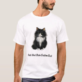Manx Kat Maak Je Eigen Aangepaste Tekst  T-shirt