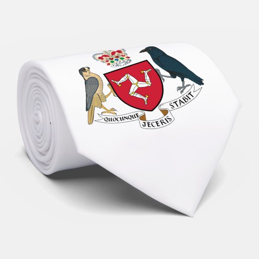 Manx wapenmantel stropdas (Opgerold)