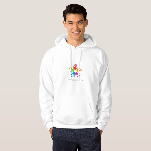 Many Hands, One Future – diversity design Hoodie (Voorkant volledig)