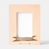 MANY THANKS FRAME ARROW GEGRAVEERDE LIJSTJES (Voorkant)