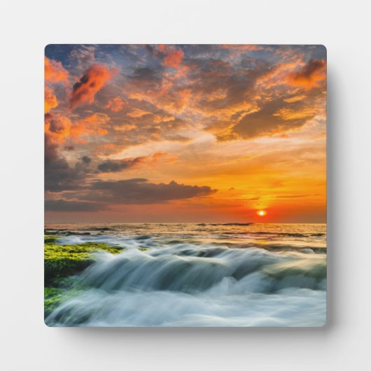 Manyar Beach op zonsopgang Fotoplaat (Voorkant)