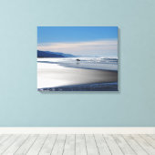Manzanita Beach - Surfen in Oregon Canvas Afdruk (Insitu (Houten vloer))