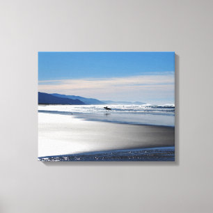 Manzanita Beach - Surfen in Oregon Canvas Afdruk