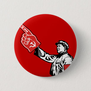 Mao - Het communisme is #1 Ronde Button 5,7 Cm