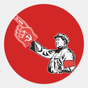 Mao - Het communisme is #1 Ronde Sticker
