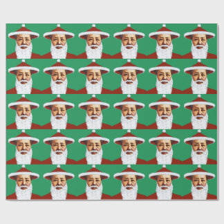 Mao Merry Pop Art Santa Claus Cadeaupapier