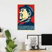 Mao Tse-Tung - Président : Affiche de l'OHP (Bureau à domicile)