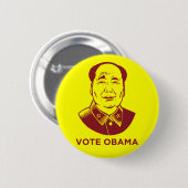 Mao "Vote Obama"-Button Ronde Button 5,7 Cm (Voorkant /achterkant)