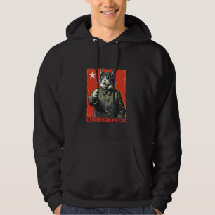 Mao Zedong Cat Communism Propaganda Poster Grappig Hoodie