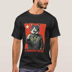 Mao Zedong Kat Communisme Propaganda Poster Grappi T-shirt