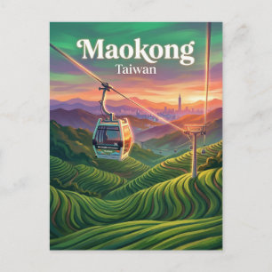 Maokong Gondola Taiwan Briefkaart