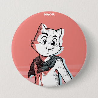 MAOR 3"-Button - 'Vet'-serie: Maor Ronde Button 7,6 Cm