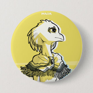 MAOR 3"-Button - "Vette" reeks: Sanariya Ronde Button 7,6 Cm