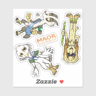 MAOR 4x4-inch Chibi Cast Sticker #3